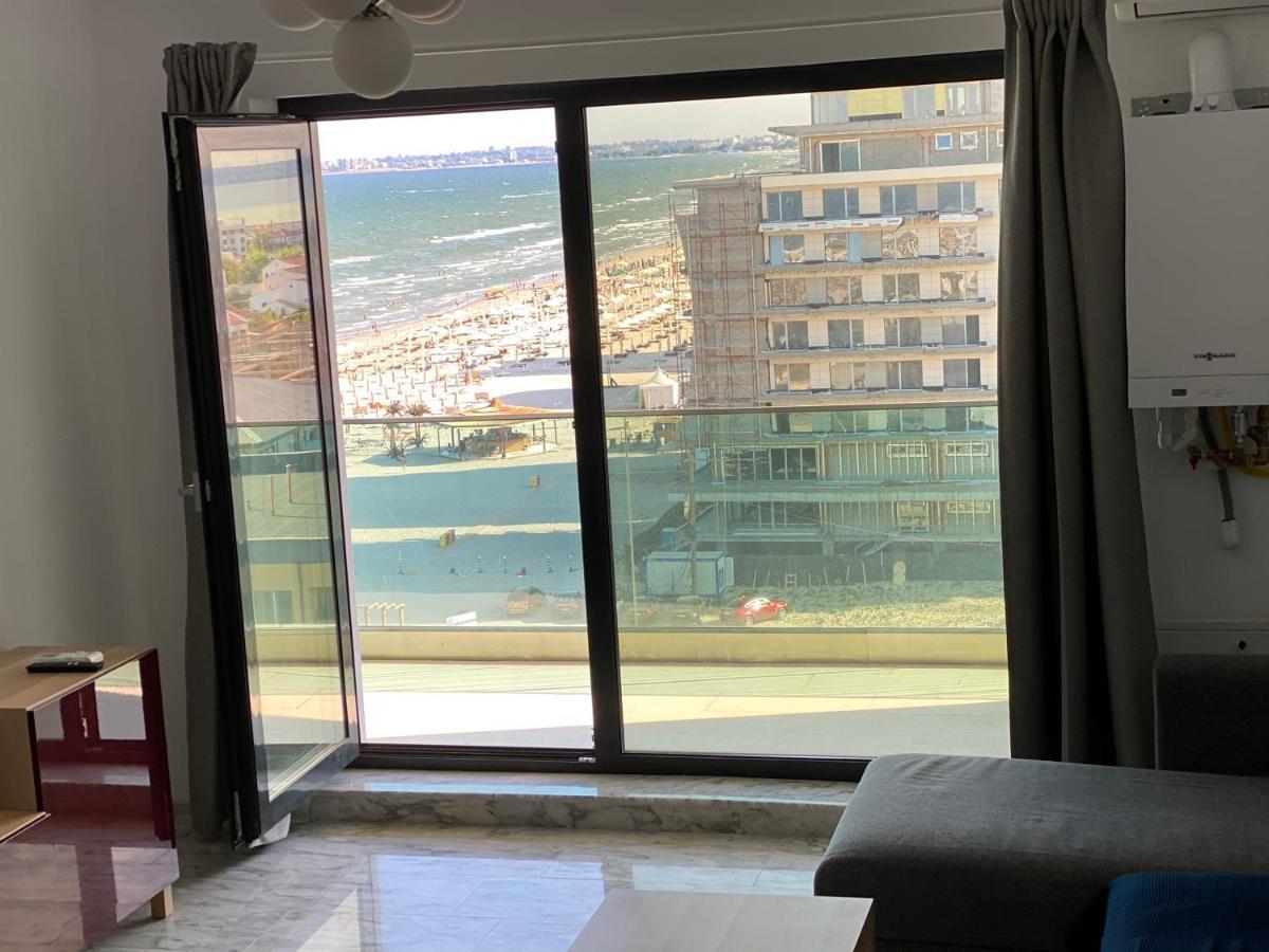 Apartament Direct La Plaja 4 Persoane Mamaia Nord Sky Sea View Lägenhet Năvodari Exteriör bild