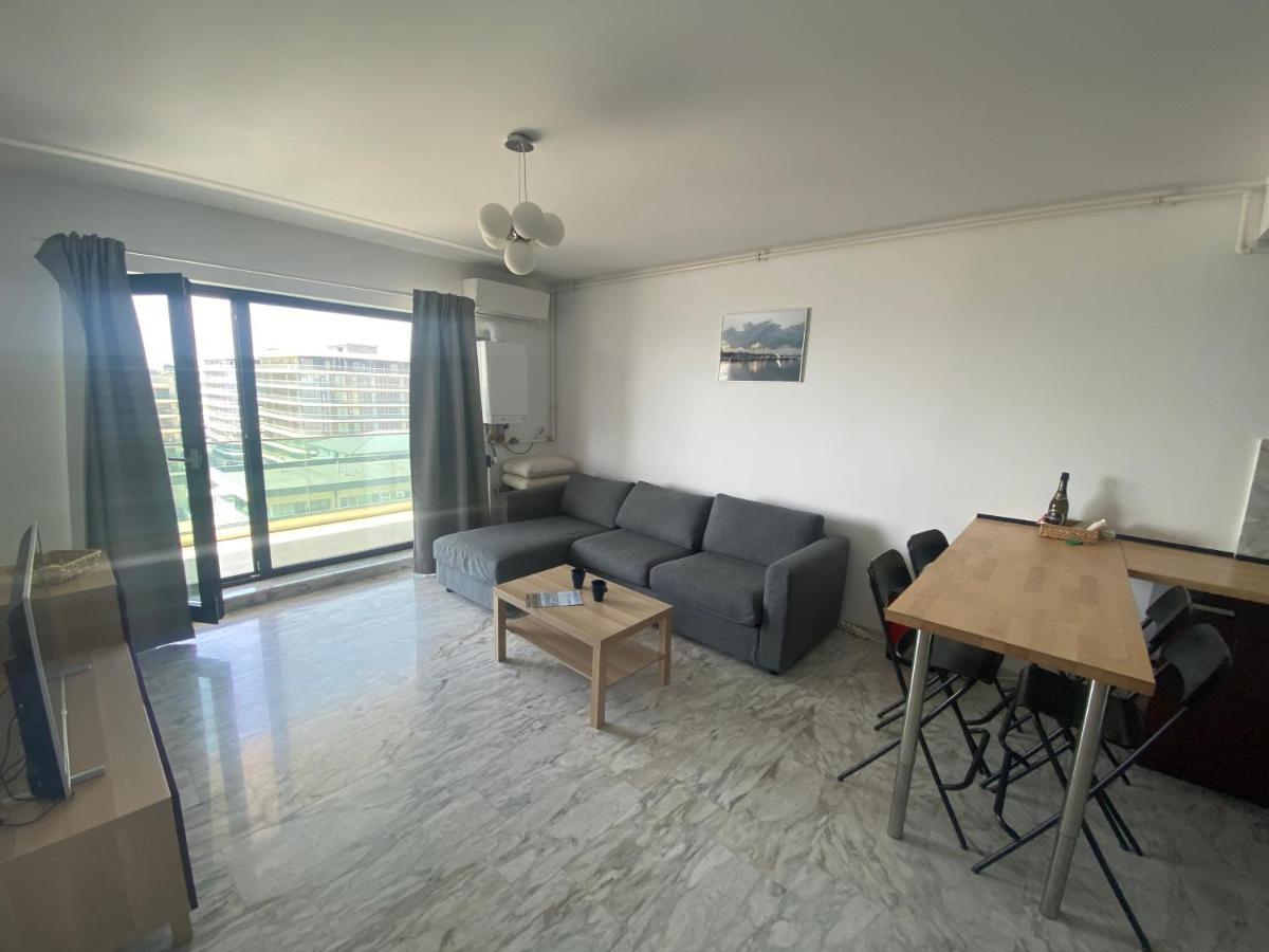 Apartament Direct La Plaja 4 Persoane Mamaia Nord Sky Sea View Lägenhet Năvodari Exteriör bild