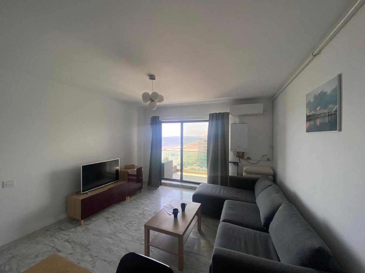 Apartament Direct La Plaja 4 Persoane Mamaia Nord Sky Sea View Lägenhet Năvodari Exteriör bild